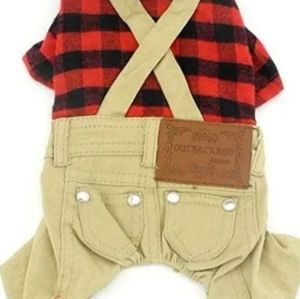 Outbackred Lumber Jack Dog Outfit